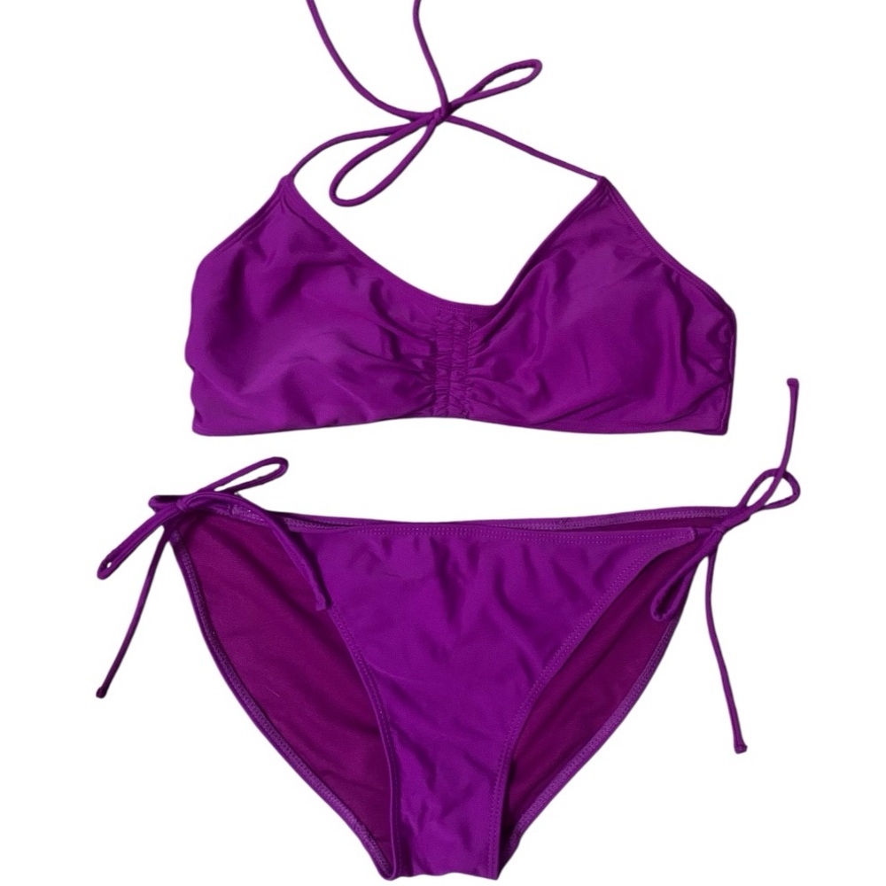 No Boundaries Bold Purple Swimwear Set Size Large